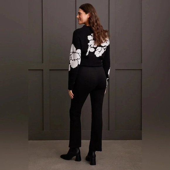 Tribal Signature Ponte Pull-on Bootcut Trousers Black Size 6L - Picture 4 of 7